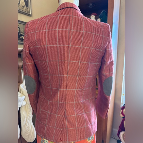 Elie Balleh Women's Pink Plaid Blazer - Picture 6 of 6